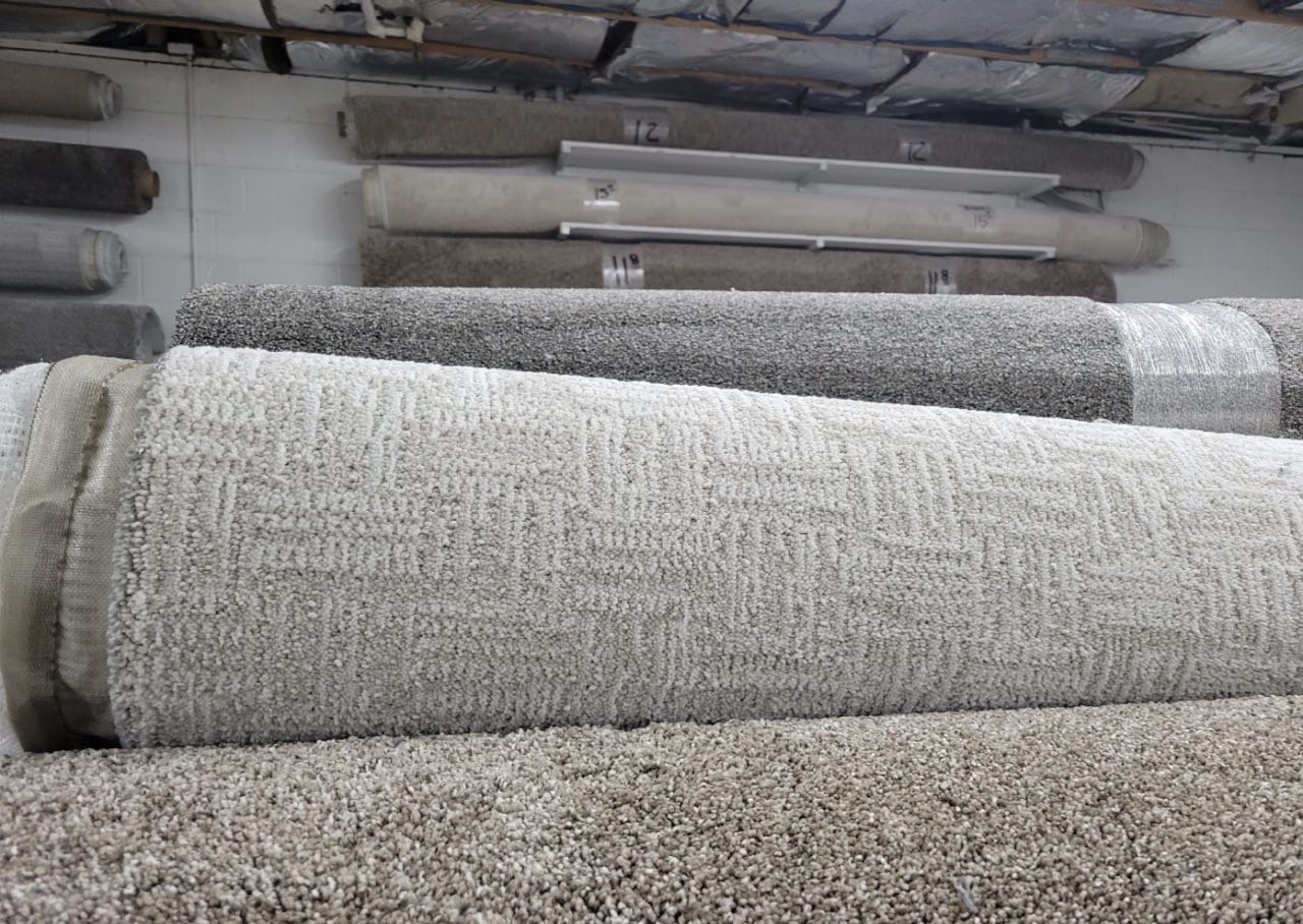 Textured Taupe Carpet Piece